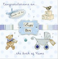 Prestige New Baby Boy Card