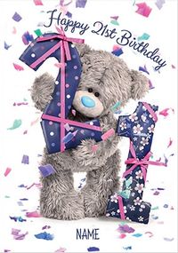 Me To You - 21st Birthday Personalised Card