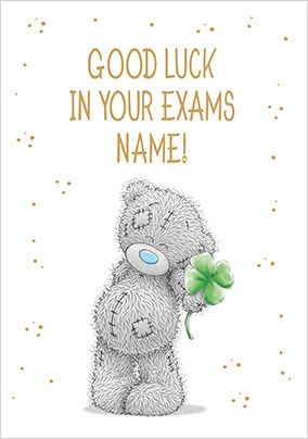 Me To You - Good Luck Exams Personalised Card