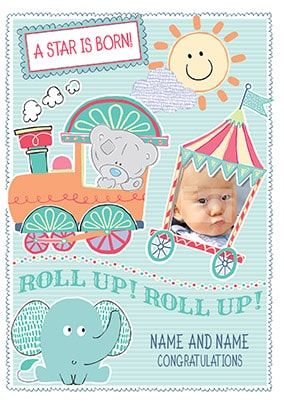 A Star Is Born New Baby Photo Card