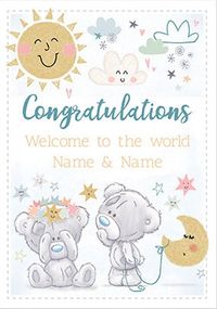 Tap to view Twin Boys - Welcome To The World Personalised Card
