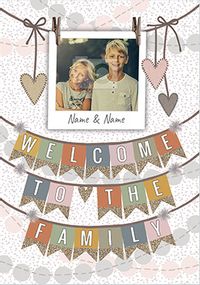 Welcome to the Family Adoption Photo Card