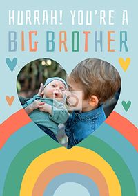 Hurrah! You're a Big Brother Heart photo Card