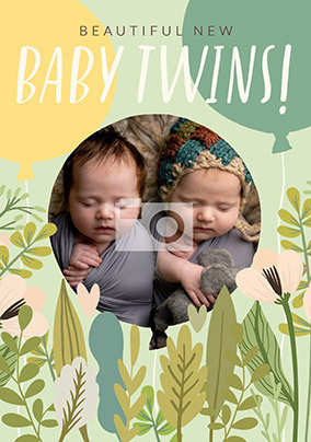 New Babies Birth Of Twins Cards Various Designs Available 