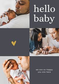 Hello Baby Photo Card