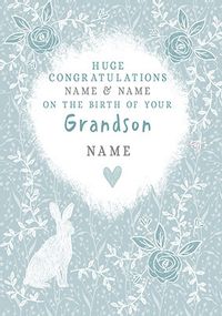 Huge Congratulations On The Birth Of Your Grandson Card