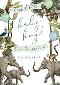 Tap to view Our Baby Boy Due To Arrive Card