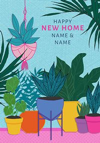 Plant Life New Home Personalised Card
