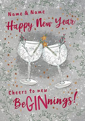 New BeGINnings Personalised New Year Card