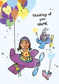 Tap to view Thinking of You Pilot Personalised Card
