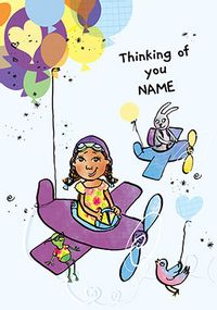 Tap to view Thinking of You Pilot Personalised Card