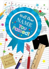 Tap to view Well Done You Passed! Personalised Card