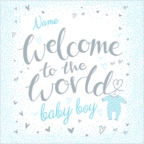 baby boy welcome to the world