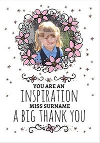 Tap to view An Inspiration Thank You Teacher Photo Card