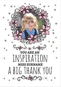 Tap to view An Inspiration Thank You Teacher Photo Card