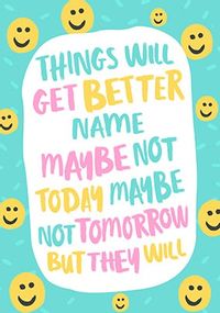 Things Will Get Better Personalised Card