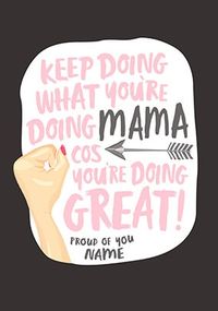 Tap to view Mama You're Doing Great Personalised Card