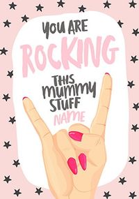 Tap to view Rocking This Mummy Stuff Personalised Card
