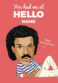 Tap to view You Had Me At Hello Personalised Anniversary Card