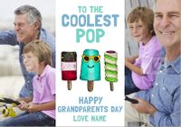 Look Who's Drawing - Grandparents' Day Card Coolest Pop Photo Upload