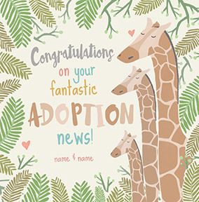 Fantastic Adoption News Personalised Card