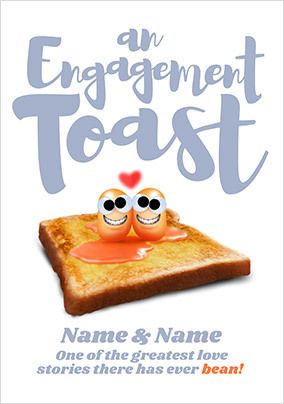 Engagement Toast personalised Card