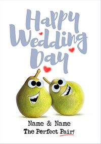 The Perfect Pair Wedding Personalised Card