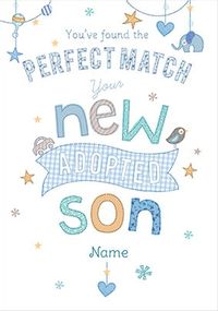 Tap to view New Adopted Son Personalised Card