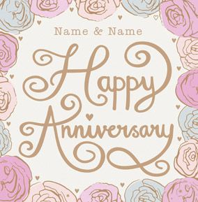 HIP - Happy Anniversary floral