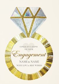 Royal Engagement Congrats Personalised Card