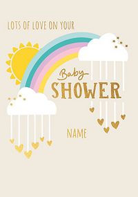 Tap to view New Baby Rainbow And Showers Card