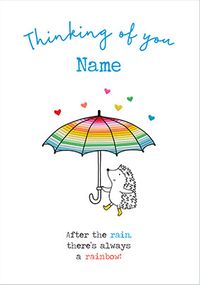 Tap to view After the Rain there's always a Rainbow personalised Card