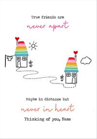 Tap to view True Friends are never apart personalised Card