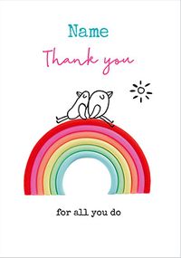 Tap to view Thanks for All You Do Personalised Card