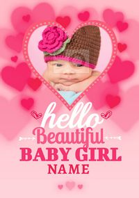 Tap to view Rhapsody - New Baby Card Beautiful Girl Photo Upload
