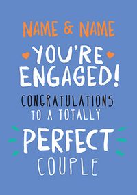 Tap to view Engagement Congratulations Card - Rock, Paper, Awesome