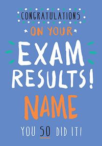 Congratulations, Exam Results! Card - Rock, Paper, Awesome