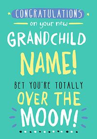 New Baby Grandchild Card - Rock, Paper, Awesome