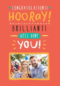 Tap to view Congratulations, Hooray Photo Card - Rock, Paper, Awesome