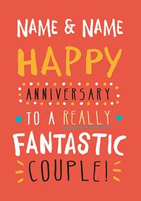 Tap to view Fantastic Couple Anniversary Card