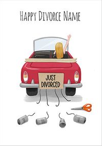 Tap to view Just Divorced Card