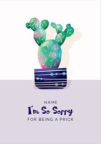 Tap to view Sorry For Being a Pr*ck Personalised  card