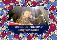 Tap to view Spice - Driving Congratulations Card Photo Upload You're on the Road