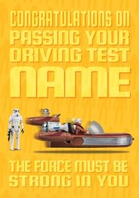 Star Wars - Driving Test Personalised Card