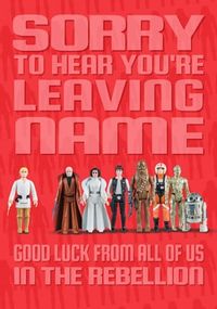 Star Wars - You're Leaving Personalised Card