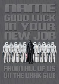 Star Wars - New Job Personalised Card
