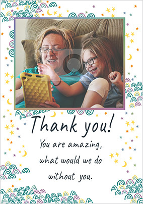 What Would We Do Without You Photo Card - A5 - By Funky Pigeon