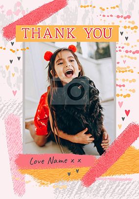 Thank You Photo personalised Card