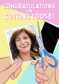 Tap to view Congratulations on Cutting Loose Photo Divorce Card
