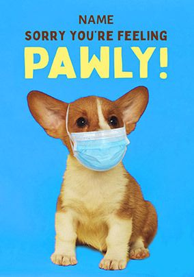 Feeling Pawly Get Well Card